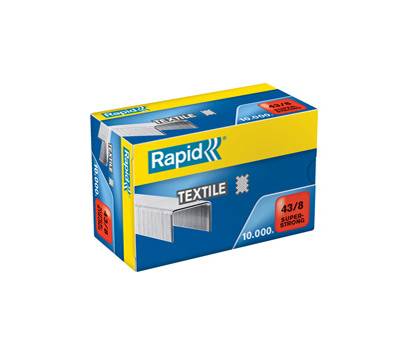 Punti Super Strong Textile 43,8 acciaio zincato per tessuti metallo - 10691 Punti Super Strong Textile 43,8 acciaio zincato per tessuti metallo - 10691