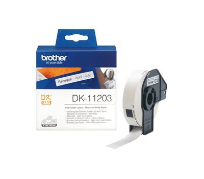 Rotolo 300 Etichette adesive 17 x 87mm nero bianco - 10793