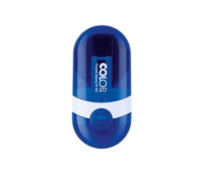 Timbro Pocket Stamp R40 diametro 40 mm 5 righe autoinchiostrante blu Colop POCKET R40 BLU - 10482