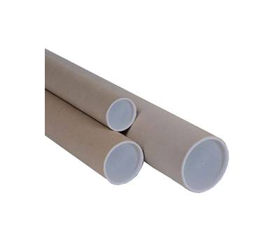 Tubo con doppio tappo trasparente diametro 6 cm H 50 cm cartone avana No Brand 127028 - 10073 Tubo con doppio tappo trasparente diametro 6 cm H 50 cm cartone avana No Brand 127028 - 10073