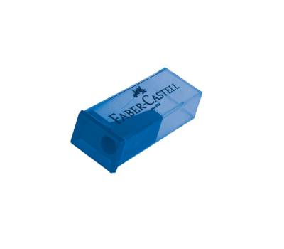 Temperamatite con contenitore - 1 foro - conf. 25 pezzi - Faber Castell - 581525 - 7891360635598 - DMwebShop - 2