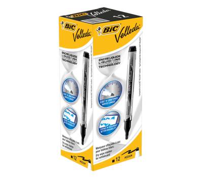 Marcatori Whiteboard Marker Velleda liquid Ink - punta tonda - 2,2 mm - nero - Bic - 902088 - 3086123304635 - DMwebShop - 1