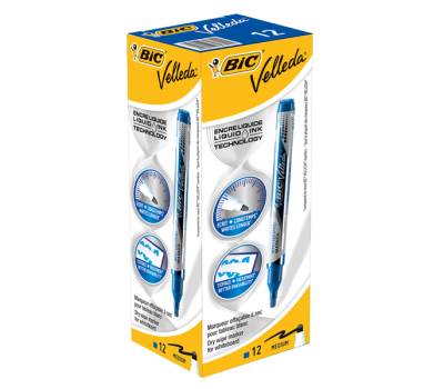 Marcatori Whiteboard Marker Velleda liquid Ink - punta tonda - 2,2 mm - blu - Bic - 902087 - 3086123304642 - DMwebShop - 1