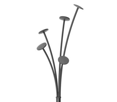Appendiabiti a 5 posti Festival - 175 cm - nero - Alba - PMFEST N - 3129710017324 - DMwebShop - 1