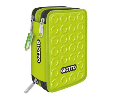 Astuccio 3 zip collezione Stilnovo - 19,5 x 7,5 x 12,9 cm - PL- colori neon assortiti - Giotto - F953800 - 8000825057731 - DMwebShop - 1