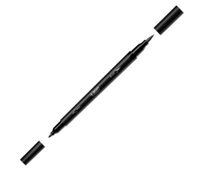 Pennarello Intensity Intense - dual tip brush - colori assortiti - conf. 6 pezzi - Bic - 989694 - 3086123589551 - DMwebShop - 1