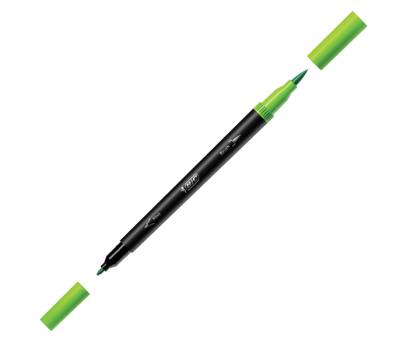 Pennarello Intensity Intense - dual tip brush - colori assortiti - conf. 6 pezzi - Bic - 989694 - 3086123589551 - DMwebShop - 5