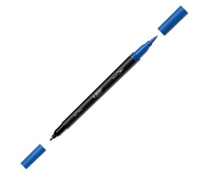 Pennarello Intensity Intense - dual tip brush - colori assortiti - conf. 6 pezzi - Bic - 989694 - 3086123589551 - DMwebShop - 6
