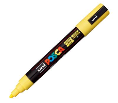 Marcatore Uni Posca PC5M - punta media 1,8 - 2,5 mm - colori assortiti - conf. 4 pezzi - Uni Mitsubishi - M PC5M 4P - 8007404250880 - DMwebShop - 2