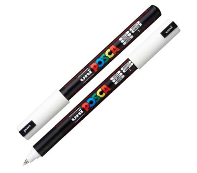 Marcatore Uni Posca PC1M - punta extra fine 0,7 mm - colori assortiti - conf. 10 pezzi - Uni Mitsubishi - M PC1MR 10P - 8007404249099 - DMwebShop - 1