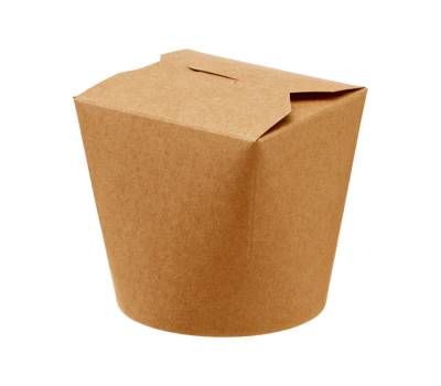 Contenitori rotondi da asporto - 9,8 x 8,5 x 9,2 cm - carta kraft-PE avana - conf. 50 pezzi - Leone - H0710 - 8024112005564 - DMwebShop - 1