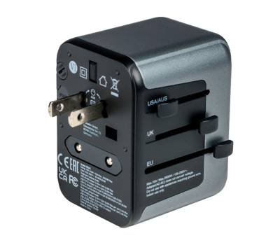 Adattatore da viaggio UTA-03 PD30W - QC - 2xUSB - 2xType-C - Verbatim - 49545 - 23942495451 - DMwebShop - 1