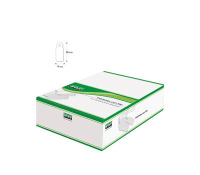 Etichette con filo - 9 x 24 mm - bianco - conf. 1000 pezzi - Lebez - A384 - 8007509003848 - DMwebShop