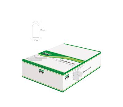 Etichette con filo - 13 x 34 mm - bianco - conf. 1000 pezzi - Lebez - A386 - 8007509003862 - DMwebShop