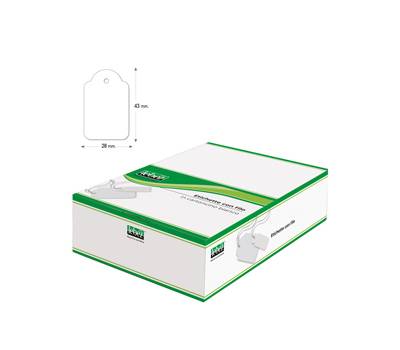 Etichette con filo - 28 x 43 mm - bianco - conf. 500 pezzi - Lebez - A391 - 8007509003916 - DMwebShop