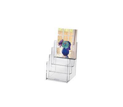 Portadepliant - plastica trasparente - 16,5 x 24 x 14 cm - Lebez - 5023 - 4891201000700 - DMwebShop