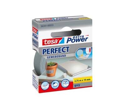 Nastro adesivo telato XP Perfect - 19 mm x 2,7 mt - grigio - Tesa - 56341-00033-04 - 4042448044112 - DMwebShop