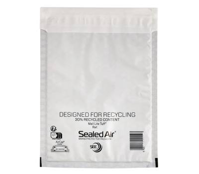 Busta imbottita Mail Lite Tuff Cushioned formato K (35 x 47 cm) - bianco impermeabile - conf. 10 pezzi - Sealed Air - 103024707 - 5051146002309 - DMwebShop