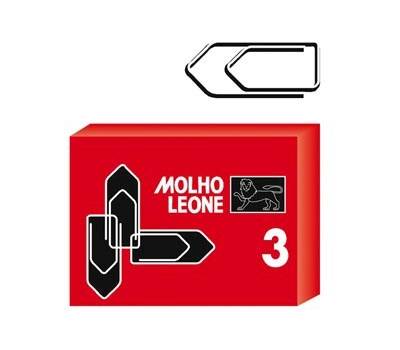 Fermagli zincati - lunghezza 2,9 cm - n. 3 - scatola 100 pezzi - conf. 10 pezzi - Molho Leone - 21113 - 47861A - DMwebShop