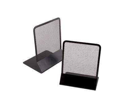 Coppia reggilibri - rete metallica - 13,5 x 17,5 cm - nero - Lebez - 089-N - 8007509036914 - DMwebShop