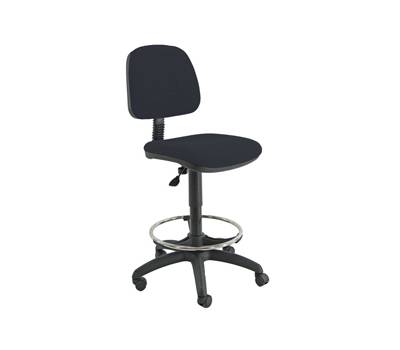 Sedia Tecnigrafo Esos E4S - con poggiapiedi e ruote - nero - Unisit - EOE4S/EN - 8050043743114 - DMwebShop