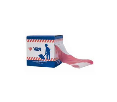 Nastro segnaletico di sicurezza - 7 cm x 200 mt - rosso-bianco - Viva - 1650 - 8014846072000 - DMwebShop
