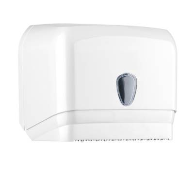 Dispenser per asciugamani in rotolo-fogli - 30 x 19,5 x 25,1 cm - bianco - Mar Plast - A60111 - 8020090044427 - DMwebShop