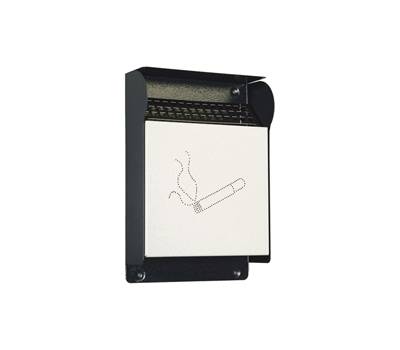 Posacenere da esterni - murale - 23,5 x 33 x 7 cm - grigio scuro - Metalplus - 5400/1 - 8022715540017 - DMwebShop