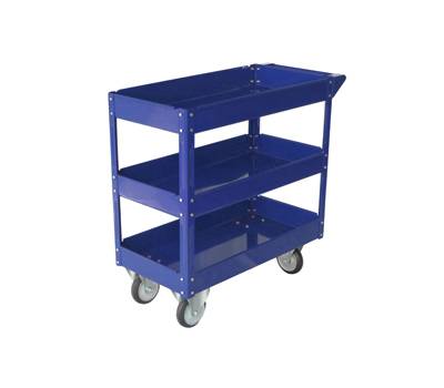 Carrello da lavoro - 3 ripiani - acciaio verniciato blu - 84 x 41 cm - altezza 82 cm - portata massima 100 kg - Serena Group - TC4103 - 8032937533957 - DMwebShop