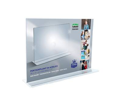 Portadepliant - materiale acrilico - 21 x 30 cm - orizzontale - Lebez - 7085 - 8007509038307 - DMwebShop