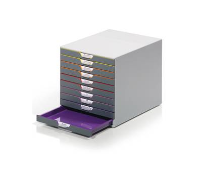 Cassettiera Varicolor - 28 x 35,6 x 29,2 cm - 10 cassetti - Durable - 7610-27 - 4005546701615 - DMwebShop