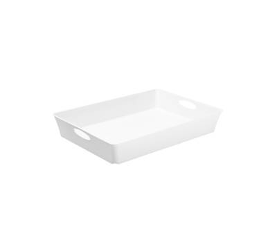 Vassoio multiuso Living Box - 37,5 x 26,6 cm - altezza 6 cm - bianco - Rotho - F711240 - 7610859125910 - DMwebShop