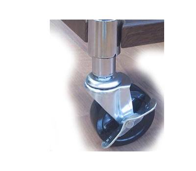 Set Archimede Light - 4 ruote per librerie - metallo e plastica - cromato - Serena Group - O0920031 - 8032937530888 - DMwebShop