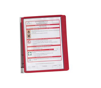 Leggio da parete Vario Wall 5 - 5 pannelli Sherpa inclusi - rosso - Durable - 5551-03 - 4005546506487 - DMwebShop