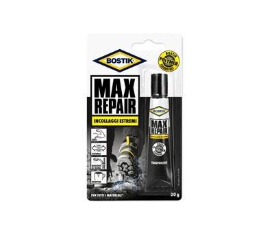 Adesivo Max Repair universale - 20 gr - trasparente - Bostik - D2260 - 64379 - 4026700659757 - DMwebShop