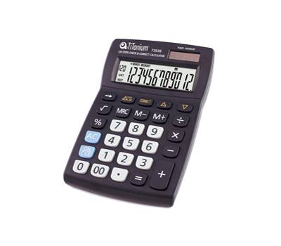 Calcolatrice da tavolo - 73030 - 12 cifre - nero - Titanium - CD2696-12RP - 8025133026729 - DMwebShop