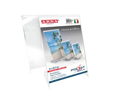 Portadepliant-Portafoto - 21 x 30 cm - plastica cristallo - Arda - 80VA4CR - 8003438016850 - DMwebShop