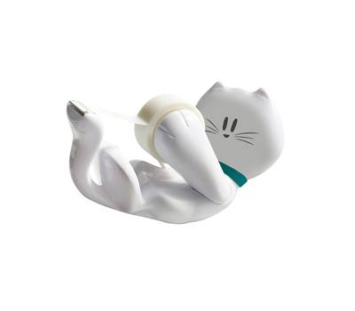 Dispenser Kitty - 1 rotolo Magic 810 19 mm x 7,5 mt - incluso - bianco - Scotch - 7100023949 - 4046719869688 - DMwebShop Dispenser Kitty - 1 rotolo Magic 810 19 mm x 7,5 mt - incluso - bianco - Scotch - 7100023949 - 4046719869688 - DMwebShop