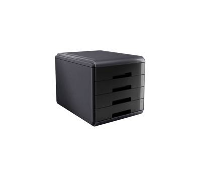 Cassettiera Mydesk - 29,5 x 38,5 x 28,2 cm - 4 cassetti da 4,5 cm - grigio-nero - Arda - 18P4PN - 8003438014986 - DMwebShop