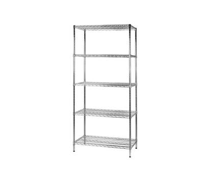 Kit scaffale Archimede - 5 ripiani - acciaio cromato - 60 x 90 x 200 cm - Serena Group - 5x609020 - 8032937536576 - DMwebShop