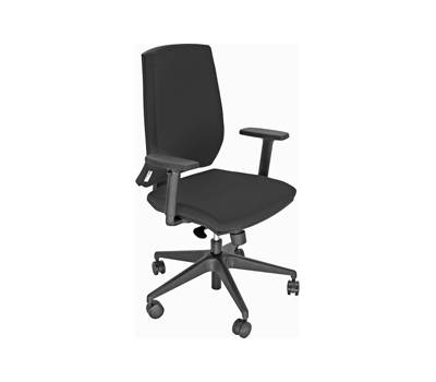 Poltrona semidirezionale LR1SE - con ruote e braccioli - ignifuga - nero - Unisit - LR1SE/IN - 8050043749116 - DMwebShop