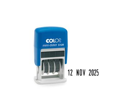 Timbro Mini Dater S120 Datario - 3,8 mm - autoinchiostrante - Colop - S120 - 9004362313007 - DMwebShop Timbro Mini Dater S120 Datario - 3,8 mm - autoinchiostrante - Colop - S120 - 9004362313007 - DMwebShop