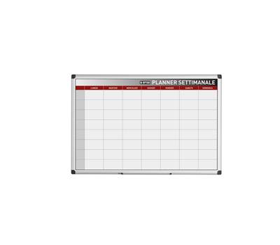 Planner magnetico settimanale - 90 x 60 cm - silver - Bi-office - GA03266170 - 5603750070436 - DMwebShop