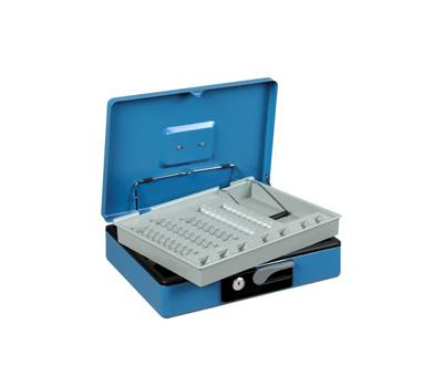 Cassetta portavalori Deluxe 30x23x8 cm blu - 13004 Cassetta portavalori Deluxe 30x23x8 cm blu - 13004