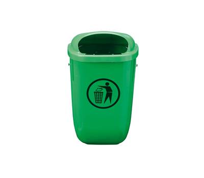 Cestino gettacarte Classic da esterni 40,4 x 34,8 x 74,5 cm 50 lt verde Medial 102050 - 11498