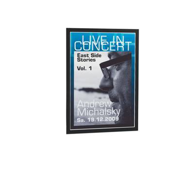 Cornice espositiva Duraframe A3,29,7 x 42 cm nero - 13303