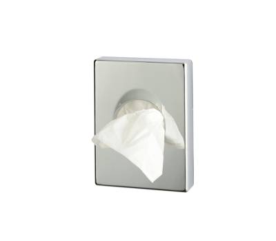 Dispenser ABS per sacchetti igienici 9,8 x 2,5 x 13,8 cm argento cromato Medial 130002 - 12781