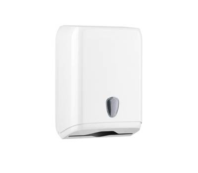 Dispenser asciugamani piegati 28x13,7x37,5 cm plastica bianco - 12901