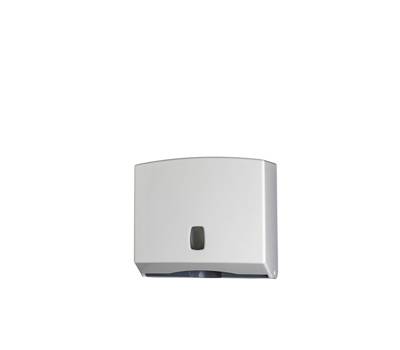 Distributore asciugamani piegati C Z M Basica 25x9,2x22 cm bianco grigio - 12904 Distributore asciugamani piegati C Z M Basica 25x9,2x22 cm bianco grigio - 12904