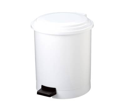 Pattumiera a pedale Ruf diametro 31,5 cm altezza 42 cm 20 lt bianco Medial 906120 - 12861